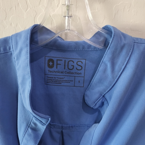 Figs Rafaela Ceil Blue Scrub top wxxsw1003 - Picture 7 of 8